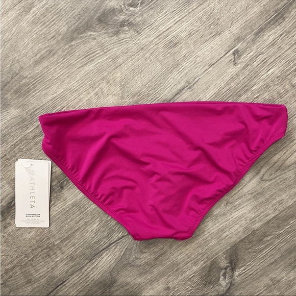 NWT Athleta Clean Medium Bikini Swim Bottom "Vibrant Fuschia" - Picture 5 of 10